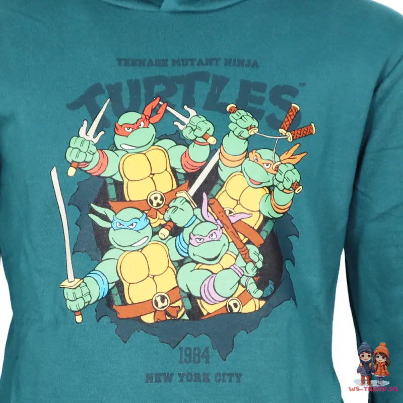 Teenage Mutent Ninja Turtles Kinder Hoodie Kapuzenpullover Pullover - WS-Trend.de 110-140