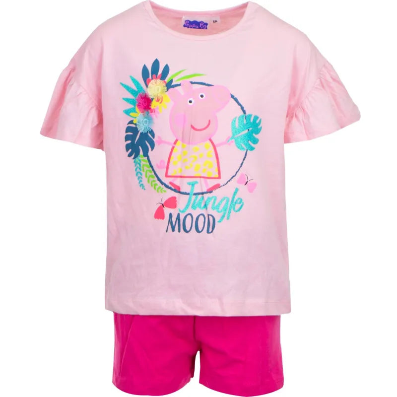 Peppa Pig Wutz Kinder Mädchen Sommerset Shorts plus T-Shirt - WS-Trend.de Baumwolle