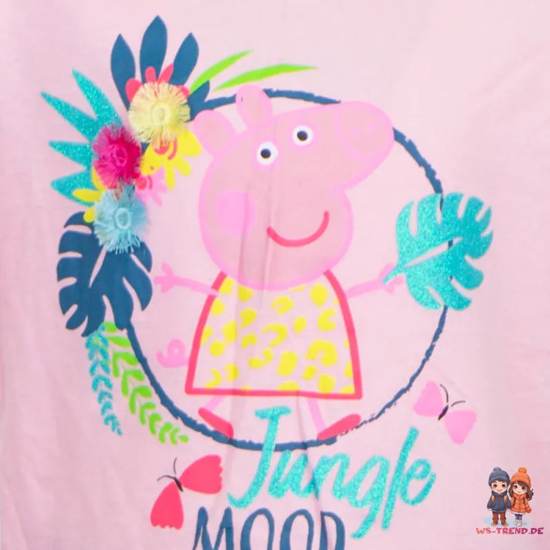 Peppa Pig Wutz Kinder Mädchen Sommerset Shorts plus T-Shirt - WS-Trend.de Baumwolle