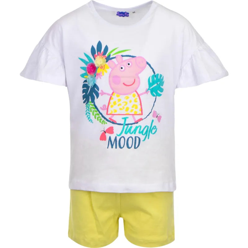 Peppa Pig Wutz Kinder Mädchen Sommerset Shorts plus T-Shirt - WS-Trend.de Baumwolle