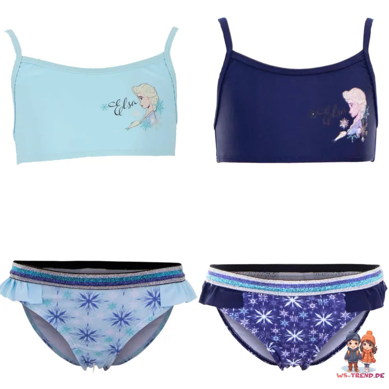 Disney Die Eiskönigin 2 Elsa Kinder Badeanzug Bikini - WS-Trend.de Mädchen Bademode Gr. 104-128