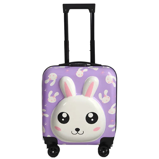 Hase 3D Kinder Trolley Kinderkoffer ABS Kindertrolley 45x35x25 cm WS Trend.de