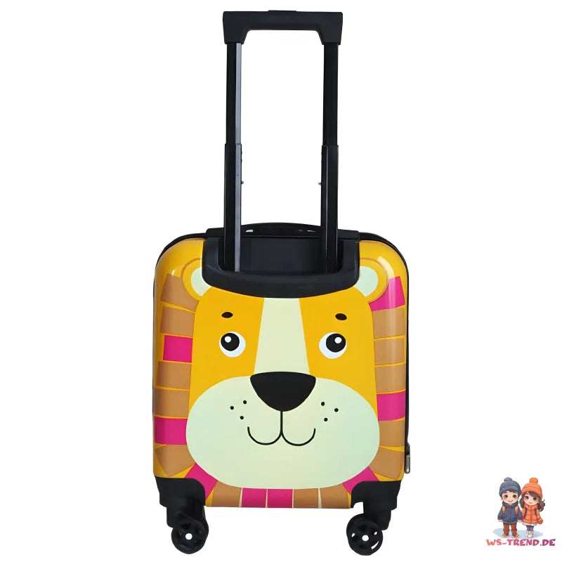 Löwe 3D Kinder Trolley Kinderkoffer ABS Kindertrolley 45x35x25 cm - WS-Trend.de