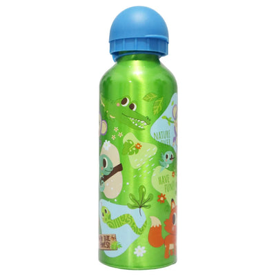Waldtiere 3 tlg Kinder Lunch Set Brotdose Aluminium Trinkflasche 500 ml Göffel - Ansicht 2