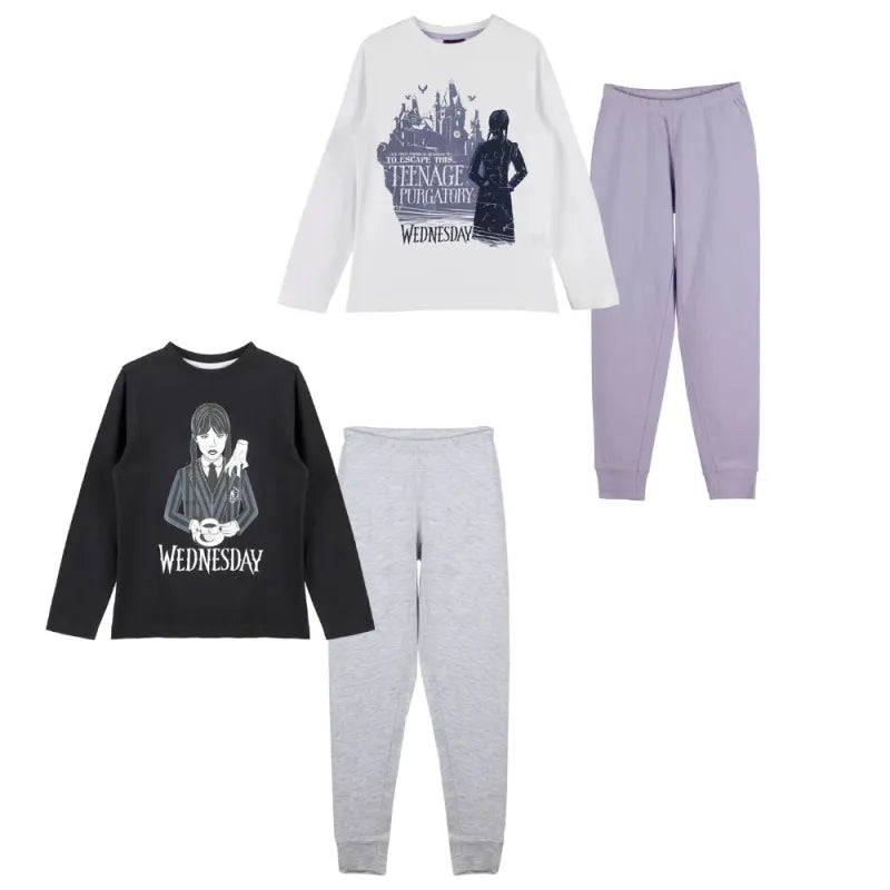 Adams Wednesday Mädchen Schlafanzug Pyjama Nachtwäsche - WS-Trend.de Gr. 110-152 Baumwolle