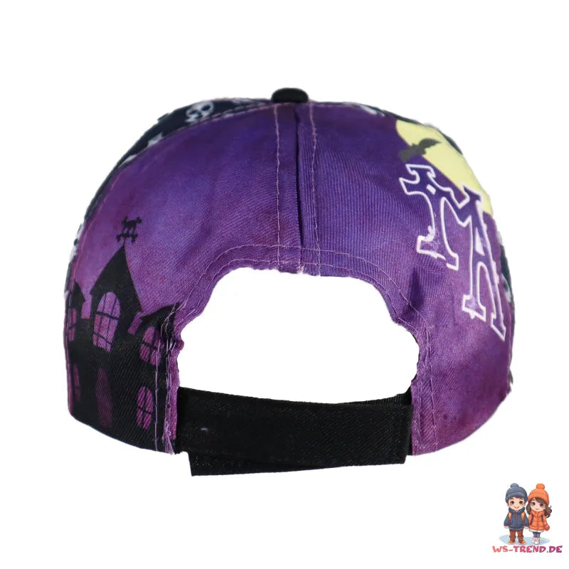 Wednesday Adams Mädchen Kinder Basecap Baseball Kappe allover Print - WS-Trend.de