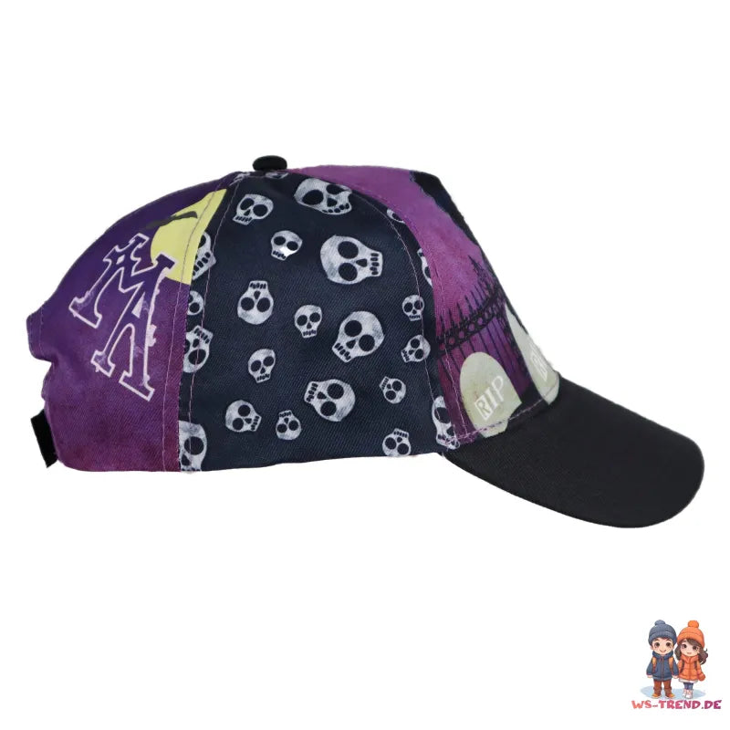 Wednesday Adams Mädchen Kinder Basecap Baseball Kappe allover Print - WS-Trend.de