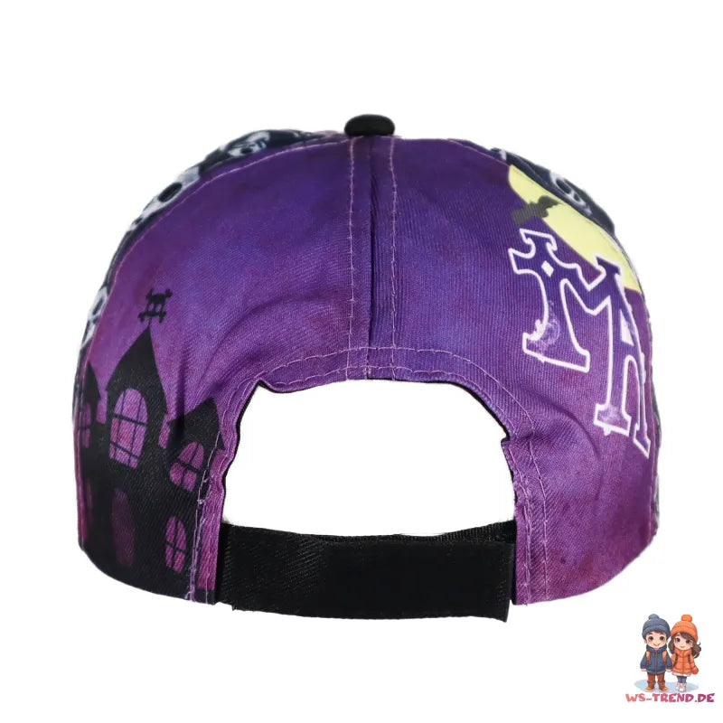 Wednesday Adams Mädchen Kinder Basecap Baseball Kappe allover Print - WS-Trend.de