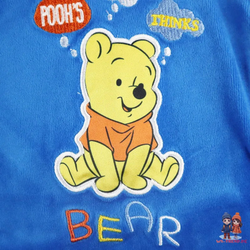 Disney Winnie der Pooh Baby Kleinkind Strampler Einteiler Velour - WS-Trend.de Gr. 62 - 92