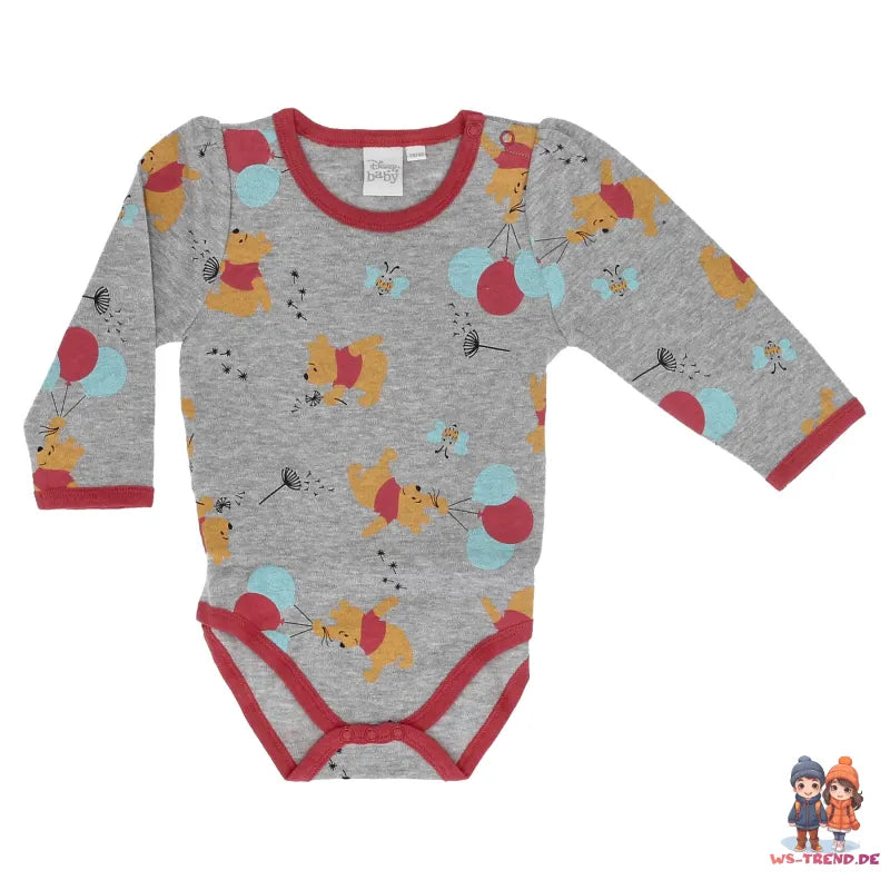 Disney Winnie der Pooh Baby 2er Pack langarm Body Strampler - WS-Trend.de Gr. 62 - 92