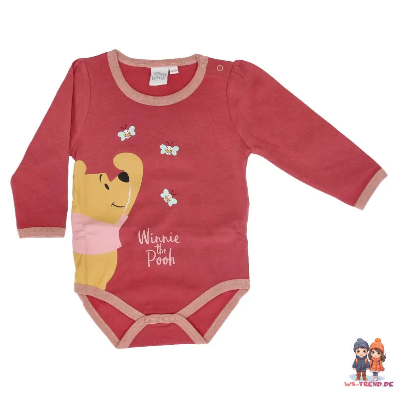 Disney Winnie der Pooh Baby 2er Pack langarm Body Strampler - WS-Trend.de Gr. 62 - 92