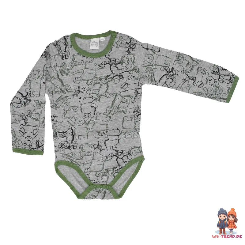 Disney Winnie der Pooh Baby 2er Pack langarm Body Strampler - WS-Trend.de Gr. 62 - 92