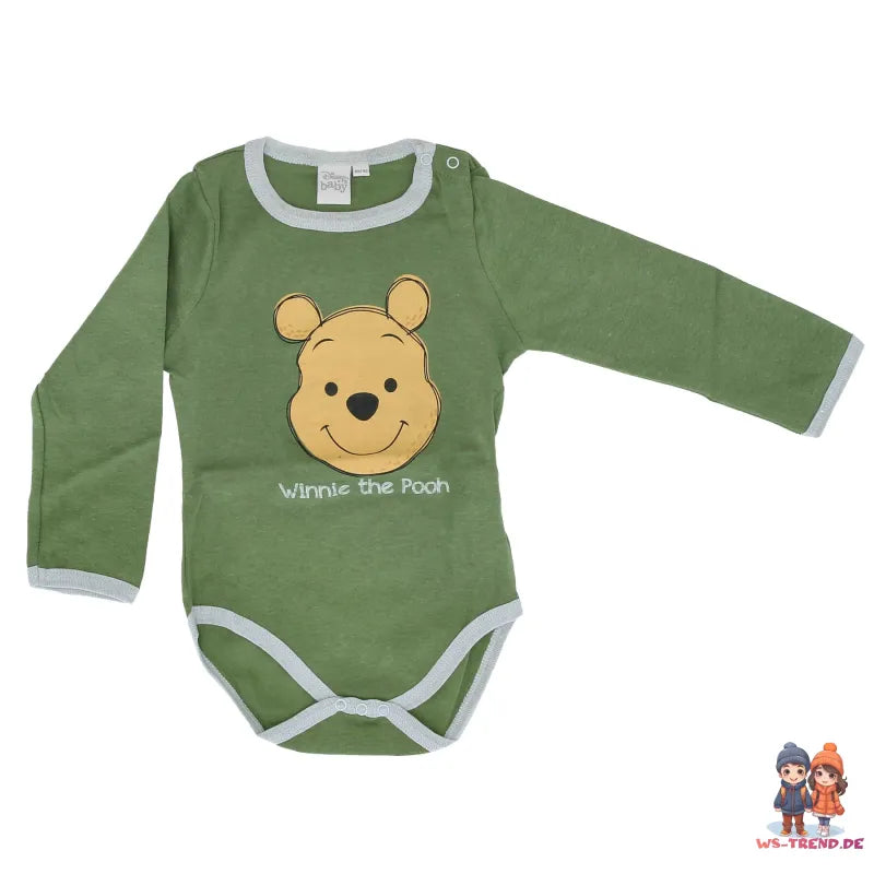 Disney Winnie der Pooh Baby 2er Pack langarm Body Strampler - WS-Trend.de Gr. 62 - 92
