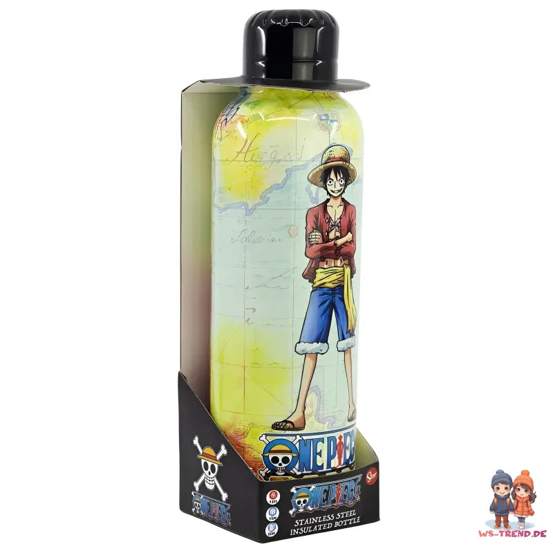 Anime One Piece Ruffy Edelstahl Wasserflasche Trinkflasche Flasche 515 ml - WS-Trend.de