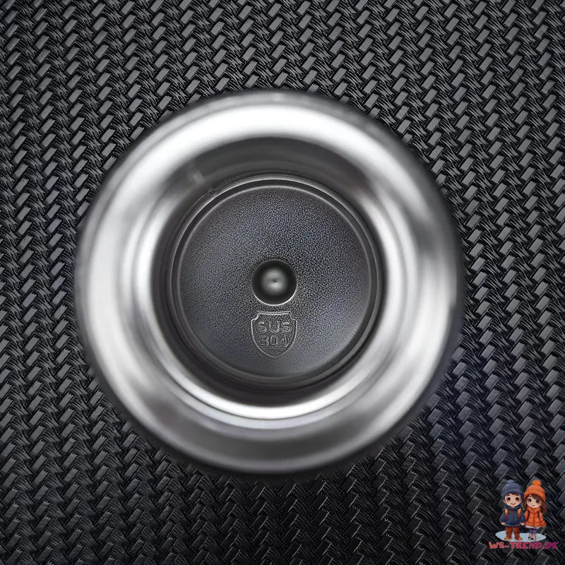 4 tlg. Set Thermoflasche Edelstahl Trinkflasche 500ml 3 Trinkbecher Becher - WS-Trend.de 4tlg. für kalte und heiße Getränke