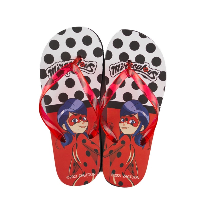 Miraculous Ladybug - Flip Flops für Mädchen - WS-Trend.de Kinder Zehentrenner - 26 - 33