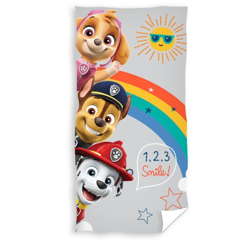 Paw Patrol Chase Jungen Strandtuch 70x140cm - WS-Trend.de Handtuch Badehandtuch Badetuch XXL - 70x140