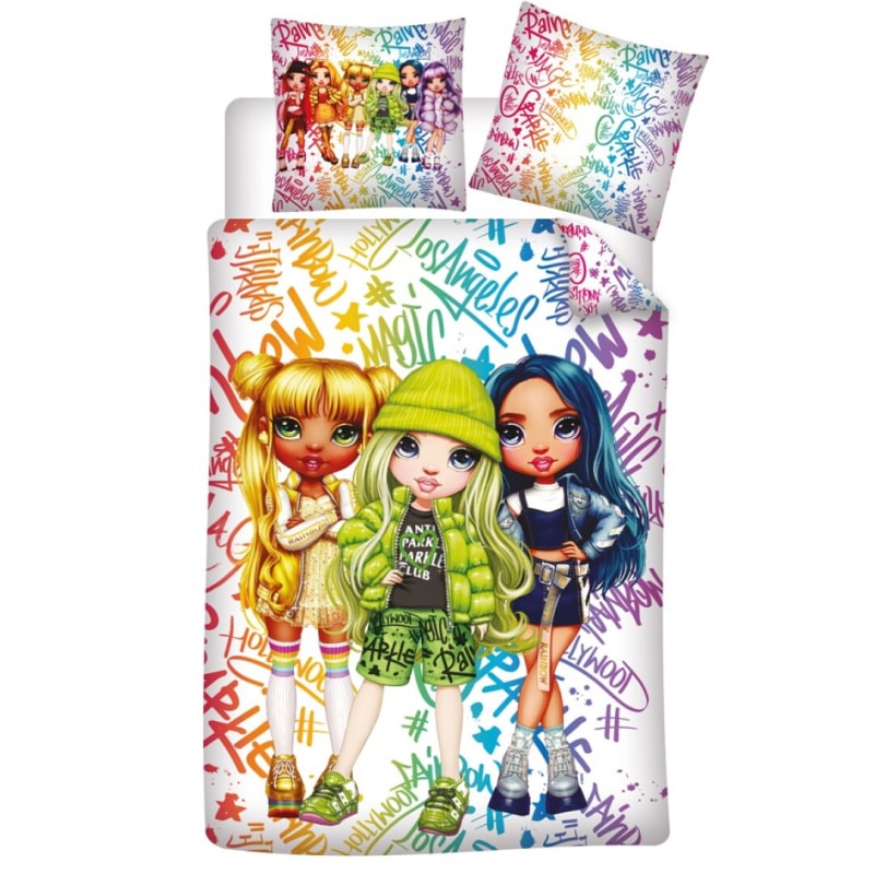 Rainbow High Kinder Bettwäsche Set - WS-Trend.de Mädchen Mikrofaser 2tlg 135-140x200 63x63 cm