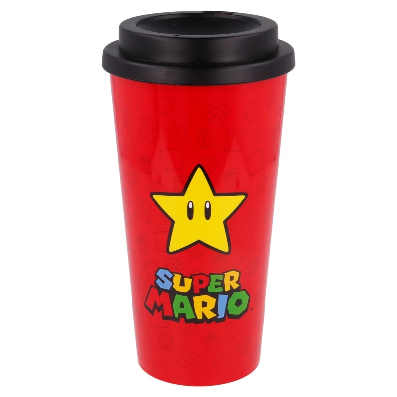 Super Mario Gamer Kaffeebecher Trinkbecher doppelwandig 520 ml - WS-Trend.de