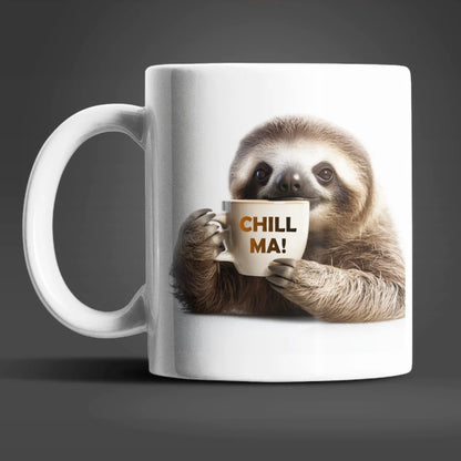 Faultier Stressfreie Kaffeetasse Teetasse Tasse Geschenkidee Geschenk 330 ml - WS-Trend.de