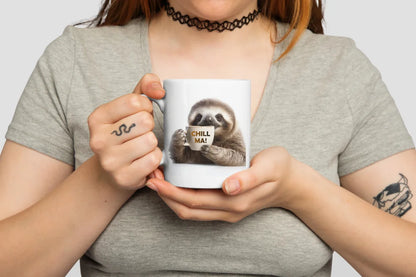 Faultier Stressfreie Kaffeetasse Teetasse Tasse Geschenkidee Geschenk 330 ml - WS-Trend.de