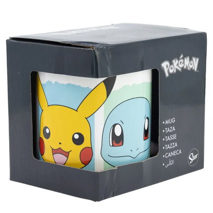 Pokemon Pikachu Bisasam Glumanda Shiggy Kaffeetasse Teetasse 330 ml - WS-Trend.de Tasse Geschenkidee