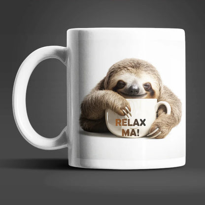 Faultier Stressfreie Kaffeetasse Teetasse Tasse Geschenkidee Geschenk 330 ml - WS-Trend.de