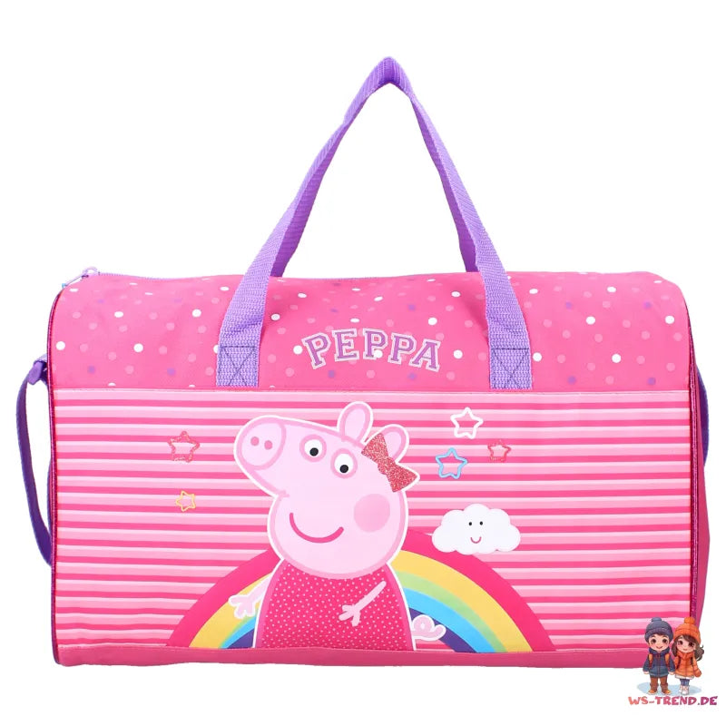 Peppa Pig Wutz 2tlg. Set Kinder Sporttasche Tasche plus Trinkflasche 600 ml - WS-Trend.de