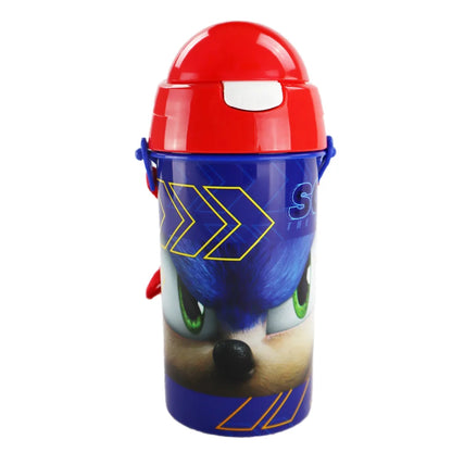 Sonic The Hedgehog Trinkflasche Flasche mit Trinkhalm Gurt 500 ml - WS-Trend.de