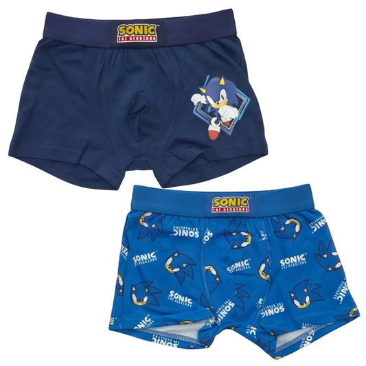 Sonic the Hedgehog Jungen Boxershorts Unterhose 2er Pack - WS-Trend.de