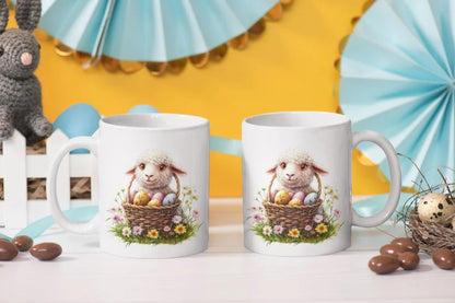 Ostern Schaaf Ostereier Kaffeetasse Teetasse Tasse Geschenkidee 325 ml - WS-Trend.de