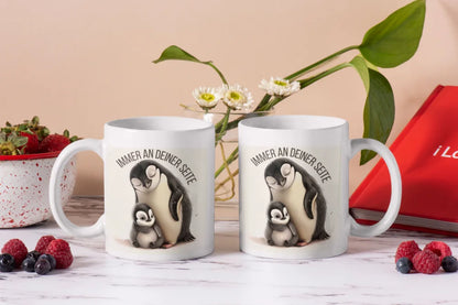 Pinguin Immer an deiner Seite Kaffeetasse Teetasse Tasse Geschenkidee 325 ml - WS-Trend.de