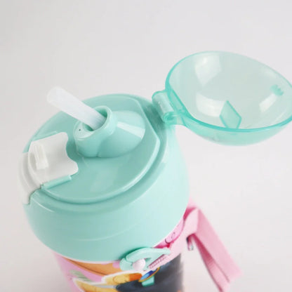 Disney Prinzessin Trinkflasche Flasche mit Trinkhalm Gurt 500 ml - WS-Trend.de Wasserflasche