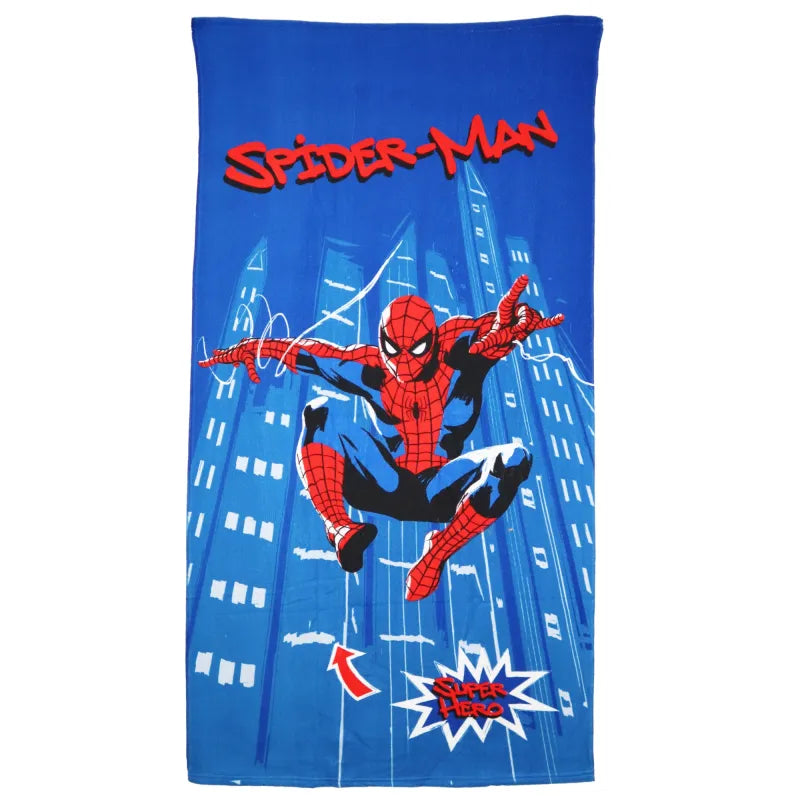 Marvel Spiderman Mikrofaser Strandtuch Badetuch XL 70x140 cm - WS-Trend.de Duschtuch