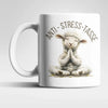 Anti Stress Schäfchen Schaf Kaffeetasse Teetasse Tasse Geschenkidee 325 ml