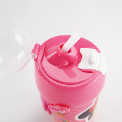 Disney Minnie Maus Trinkflasche Flasche mit Trinkhalm Gurt 500 ml - WS-Trend.de Wasserflasche