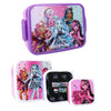 Monster High Mädchen 4 tlg. Kinder Lunch Set Brotdose plus 3 Snackboxen