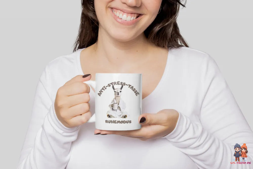 Anti Stress Ruhemodus Lama Kaffeetasse Teetasse Tasse Geschenkidee 325 ml - WS-Trend.de