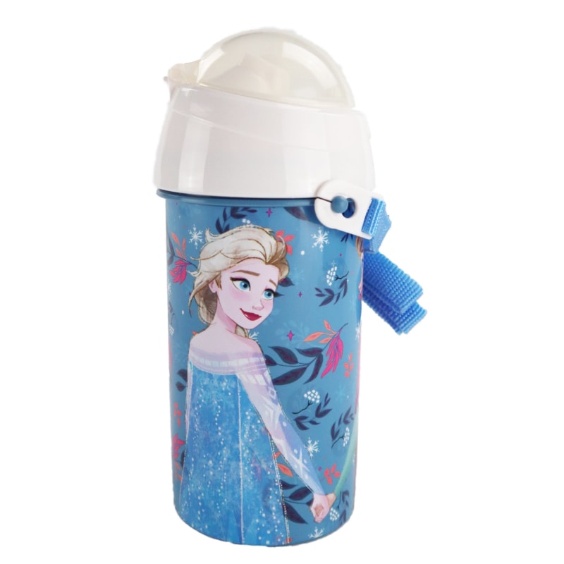 Disney Die Eiskönigin Anna Elsa Flasche mit Trinkhalm Gurt 500 ml - WS-Trend.de Wasserflasche