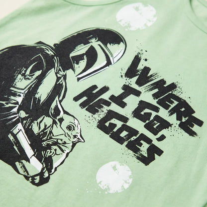 Star Wars Mandalorian Yoda Jungen Schlafanzug Pyjama Shirt Shorts - WS-Trend.de