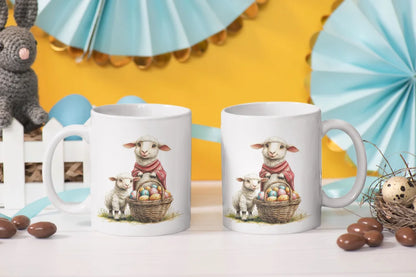 Ostern Schaaf Ostereier Kaffeetasse Teetasse Tasse Geschenkidee 325 ml - WS-Trend.de