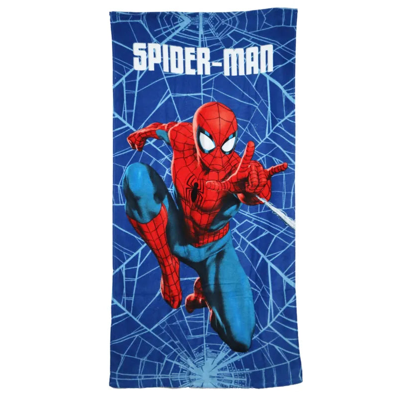Marvel Spiderman Strandtuch Badetuch 70x140 cm 100% Baumwolle - WS-Trend.de Duschtuch XL