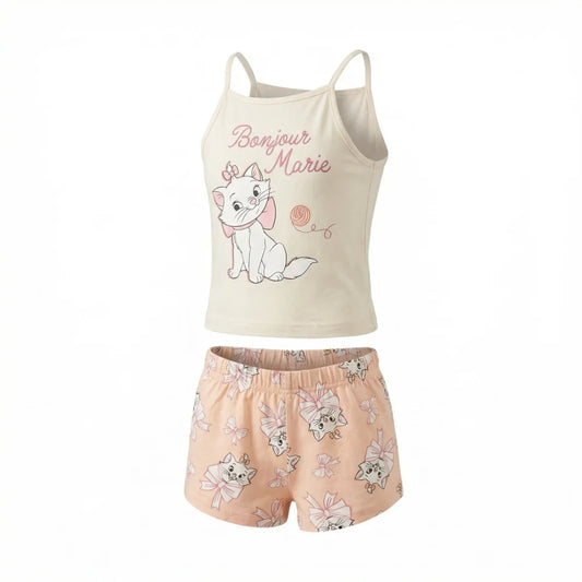 Disney Aristocats Marie Kinder Schlafanzug Pyjama Shirt Shorts - WS-Trend.de
