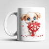 Liebe Love Hund Valentinstag Kaffeetasse Teetasse Tasse Geschenkidee