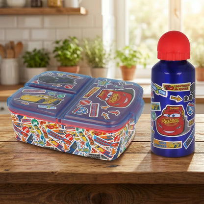 Disney Cars Lightning McQueen 2 teiliges Lunch Set - Brotdose - Trinkflasche - WS-Trend.de