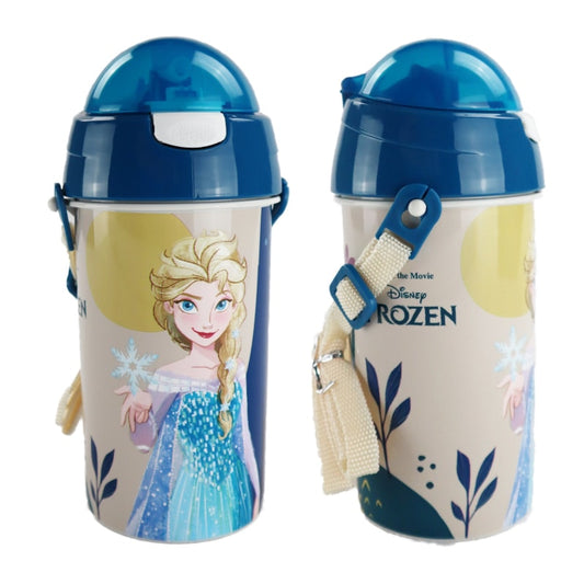 Disney Die Eiskönigin Elsa Flasche mit Trinkhalm Gurt 500 ml - WS-Trend.de Wasserflasche