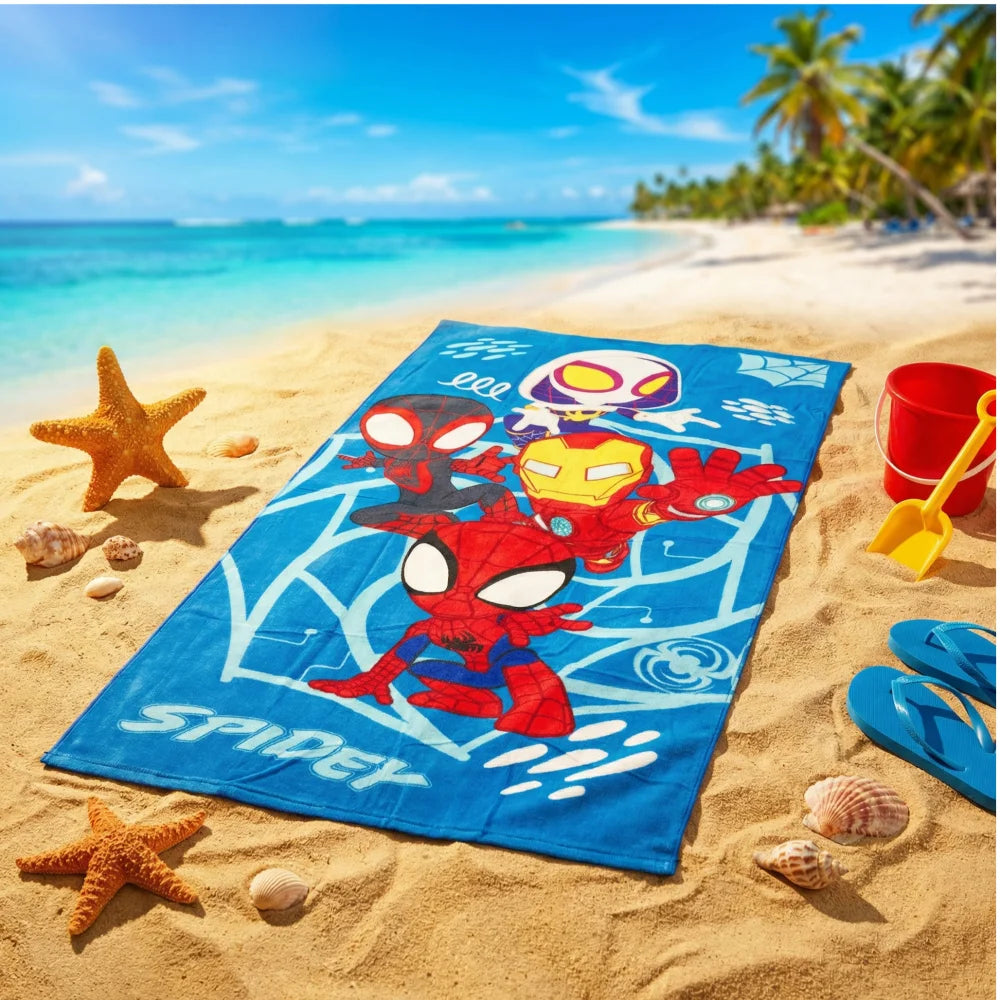Marvel Spidey Miles Ghost Spider Strandtuch Badetuch Handtuch XL 70x140 cm - WS-Trend.de Mikrofaser