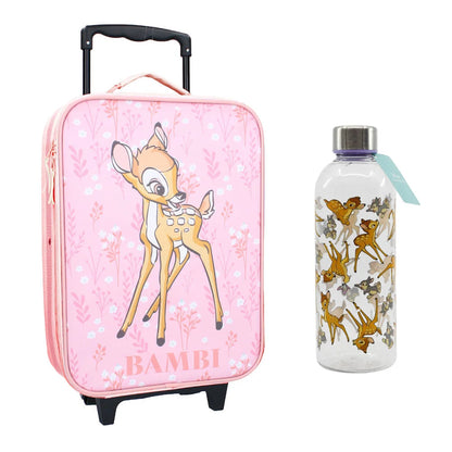 Disney Bambi Kinder 2tlg Set Trolley Kinderkoffer plus Trinkflasche 850 ml - WS-Trend.de