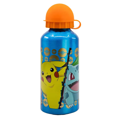 Pokemon Kinder 4 tlg. Set 3 Kammern Brotdose Gabel Löffel Alu-Flasche - WS-Trend.de