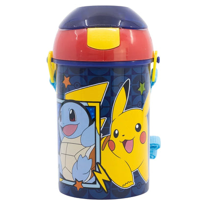 Pokemon Pikachu Wasserflasche Trinkflasche Flasche Tragegurt 450 ml - WS-Trend.de